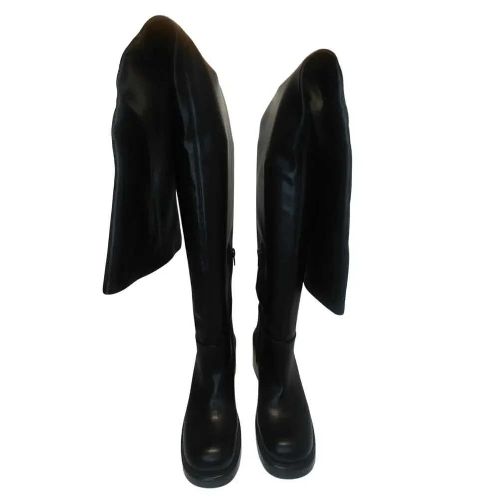 Black thigh high Boots by Jeffrey Campbell sz 7 - Picture 2 of 11